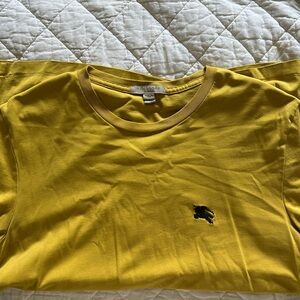 Burberry Yellow Short Sleeve Tee